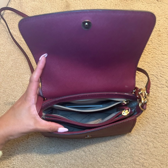 Michael Kors Sofia Small Satchel Leather Shoulder Bag Purse
Eggplant - Picture 6 of 8